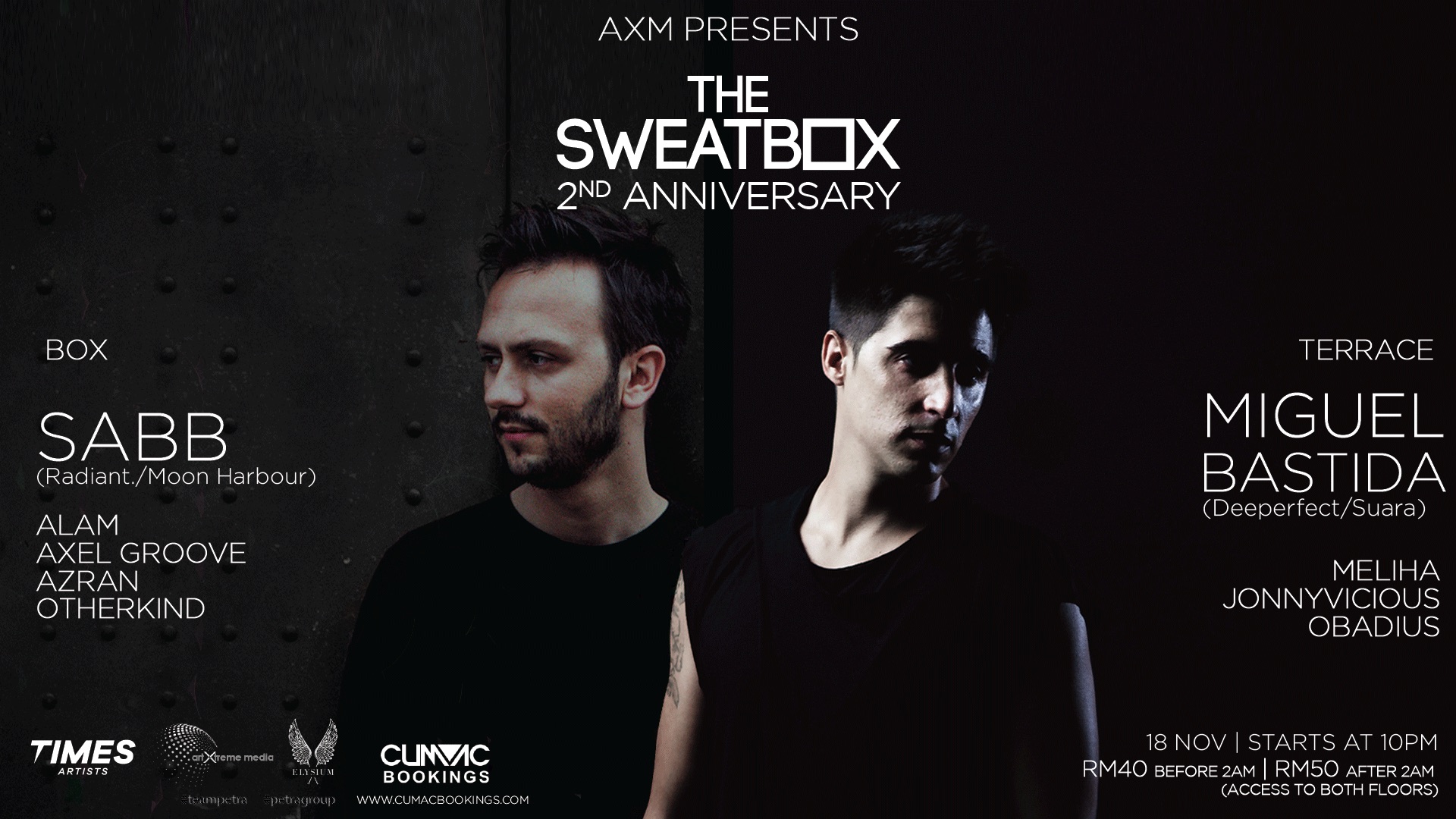 Sweatbox 2nd Anniversay at Elysium bar & Terrace Kuala Lumpur